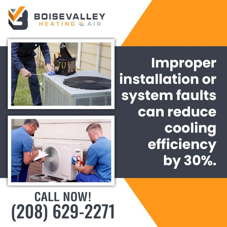 HVAC technician inspecting AC unit